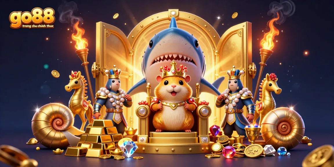Experience the thrill of go88 trang chu chinh thuc illustrated in a vibrant 3D casino scene