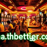 Experience excitement at https://thabetiger.com/ with players celebrating wins at an online casino.
