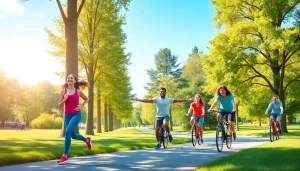 Empower your weight loss journey with a diverse group exercising outdoors in a vibrant park setting.