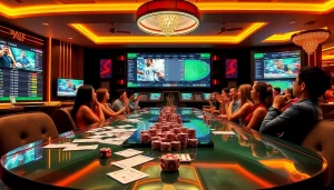 Experience the electrifying atmosphere of dabet thể thao sports betting with lively patrons and dynamic odds displays.