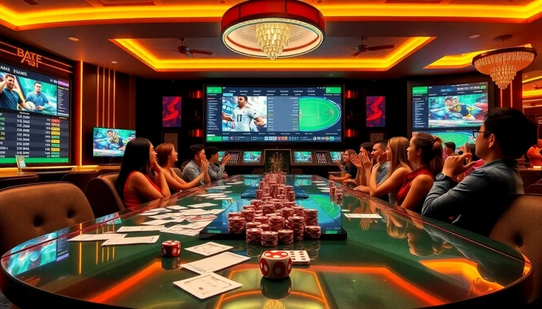 Experience the electrifying atmosphere of dabet thể thao sports betting with lively patrons and dynamic odds displays.