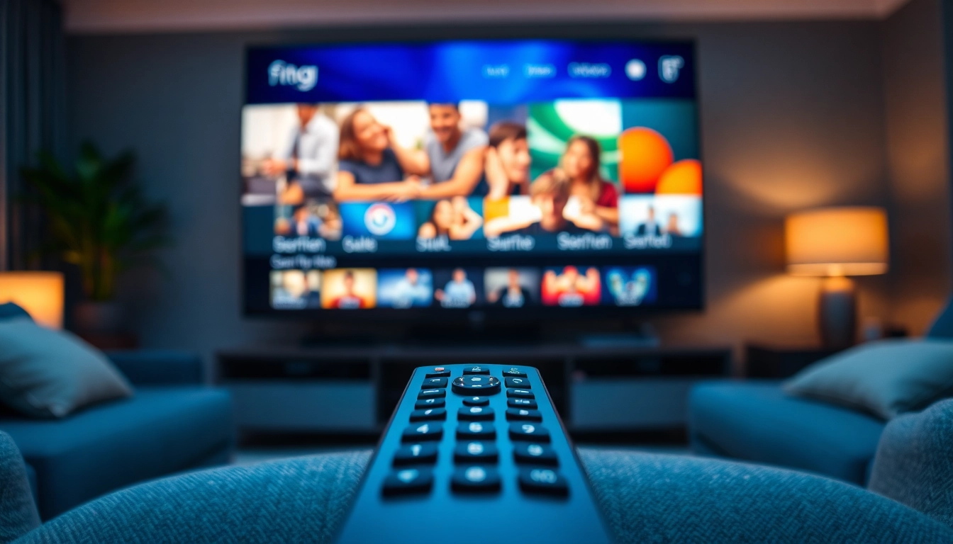 Experience iron iptv with vivid streaming options in a sleek, modern living room setting.