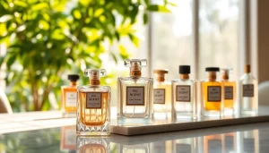 Discover Nü Scent premium dupes fragrances elegantly displayed in a luxurious setting.