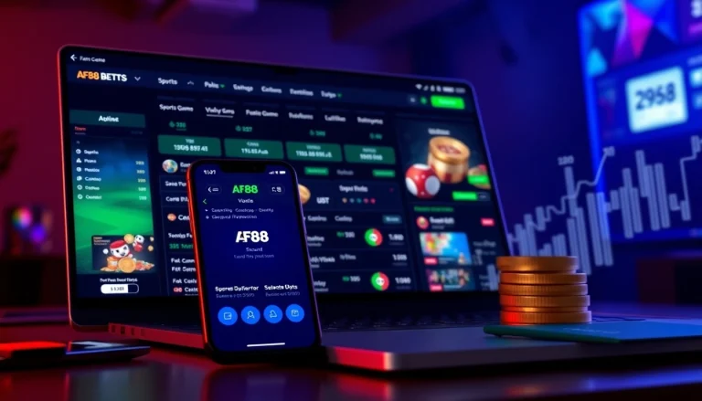 Explore the engaging interface of af88.com, showcasing diverse betting options and user-friendly design.
