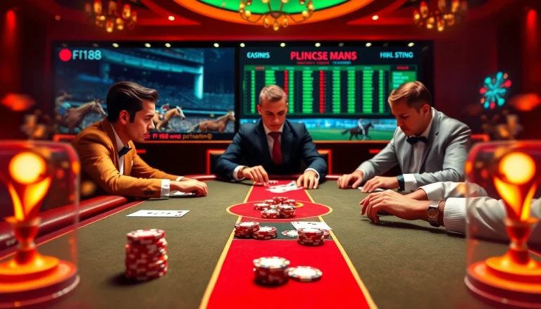 Experience high-stakes gameplay at F168 with vibrant poker games and engaging betting actions.