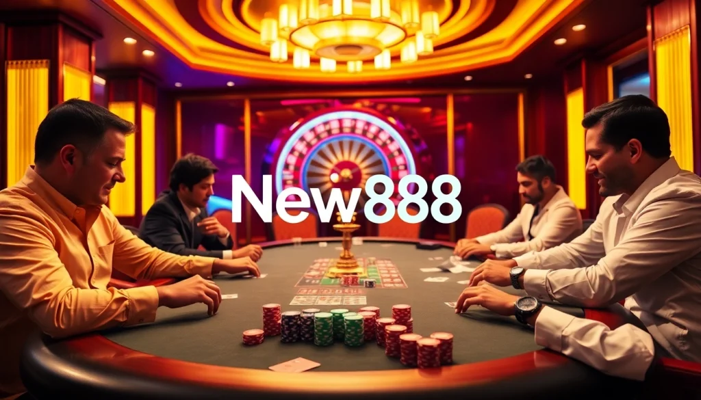 View high-stakes poker action at https://vnew88.vip/ featuring intense gameplay and vintage casino atmosphere.