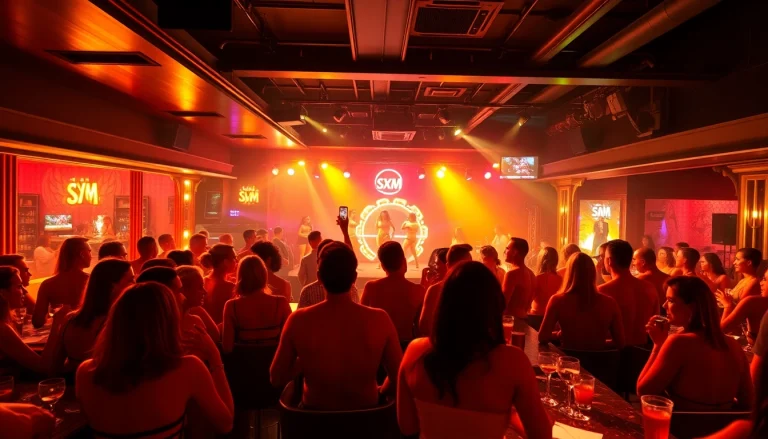 Exciting nightlife experience at Club SXM with vibrant cocktails and live performances.