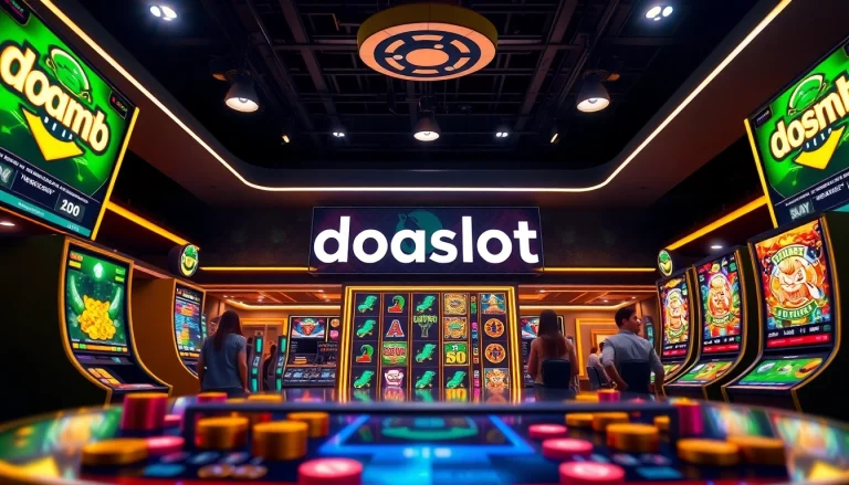 Experience the excitement of doaslot slot in a vibrant online gaming environment with interactive elements.