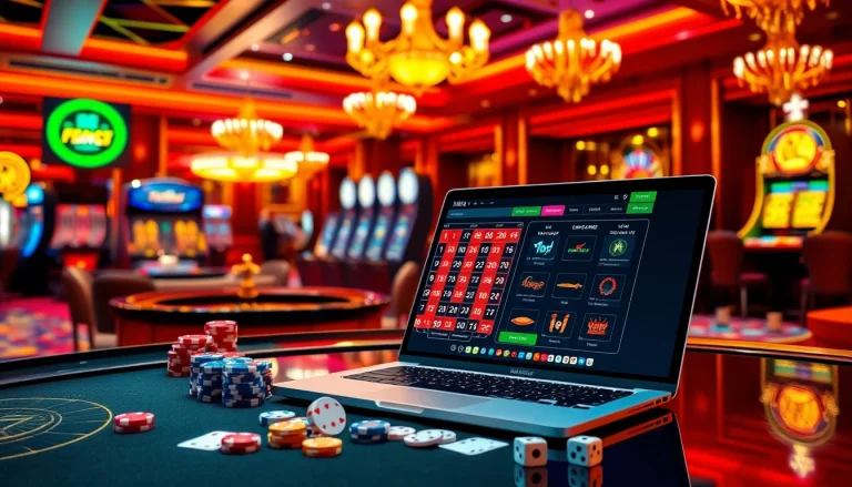 Experience thrilling gaming at https://f168.studio/ with luxurious tables and vibrant casino elements.