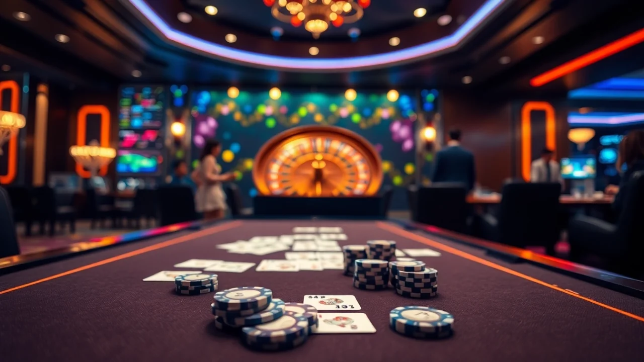 Experience thrilling games at Nhà cái F8BET with luxurious casino settings and vibrant online interfaces.