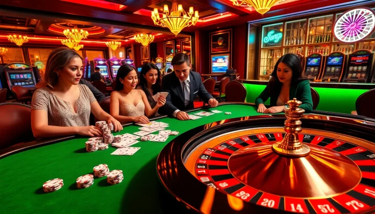 Experience the thrill of winning at https://s88.works/, with glamorous casino tables and vibrant poker chips, igniting excitement.