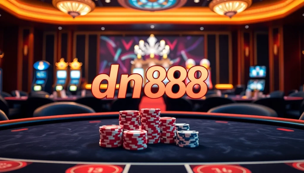 Engaging casino experience featuring dn888 with vibrant gaming interfaces and elegant tables.