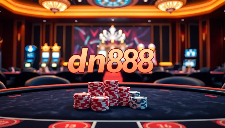 Engaging casino experience featuring dn888 with vibrant gaming interfaces and elegant tables.
