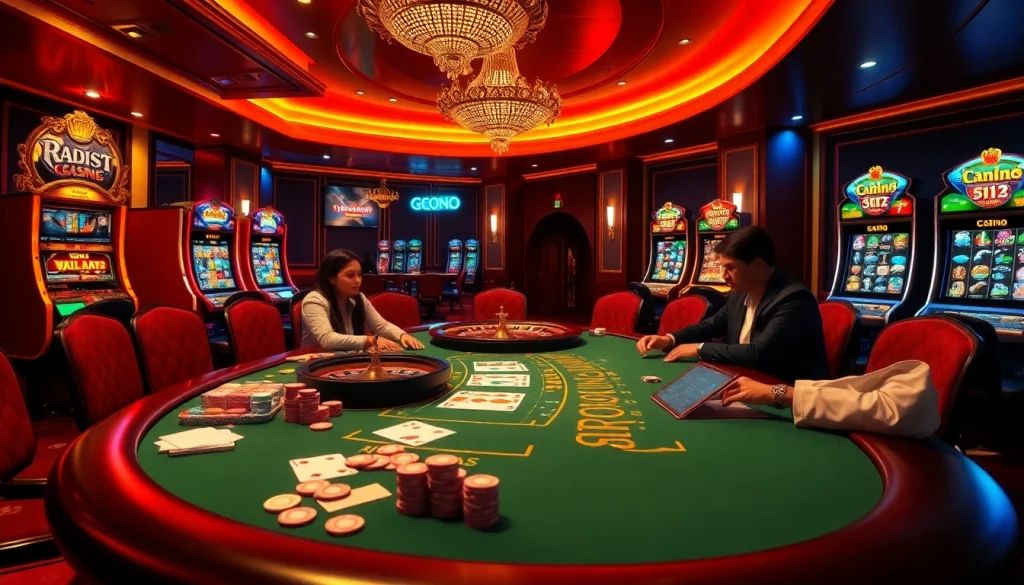 Engaging players at a high-stakes poker table, highlighting gg88 com's luxurious casino atmosphere.