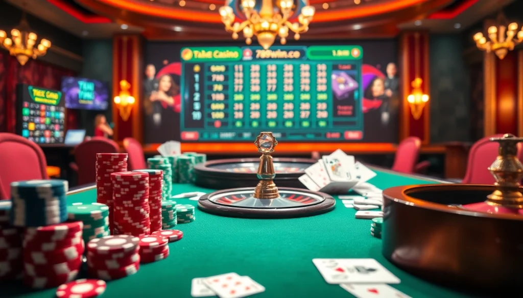 Experience the thrilling gameplay at 789winco.com with vibrant casino elements and strategic poker action.