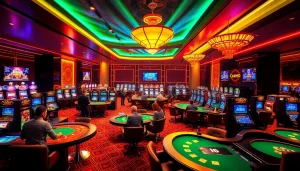 Dynamic gaming scene at ev88win.live showcasing online casino excitement