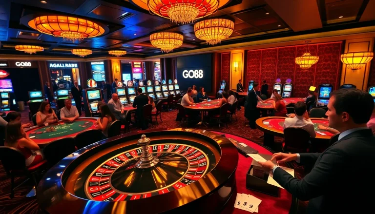 Experience the excitement of GO88 with vibrant gaming tables and professional dealers.