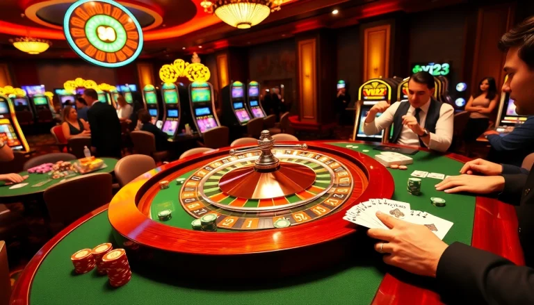 Experience the thrill of winning at the vn23 casino with vibrant tables and exciting games.