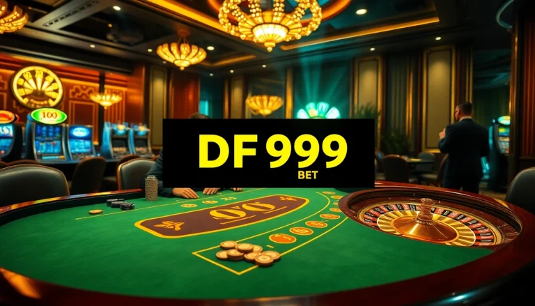 Engaging players at the DF999 bet table showcase the excitement of high-stakes gambling.
