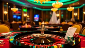 Experience the thrill of gaming at trang chủ go8 with vibrant casino elements and elegant atmosphere.