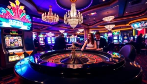 Experience thrilling gameplay at 32Win with dynamic roulette, poker chips, and vibrant casino ambiance.