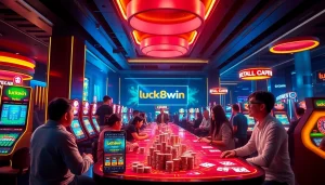 Experience the exciting world of gambling at luck8win.live, featuring vibrant casino games and engaging players.
