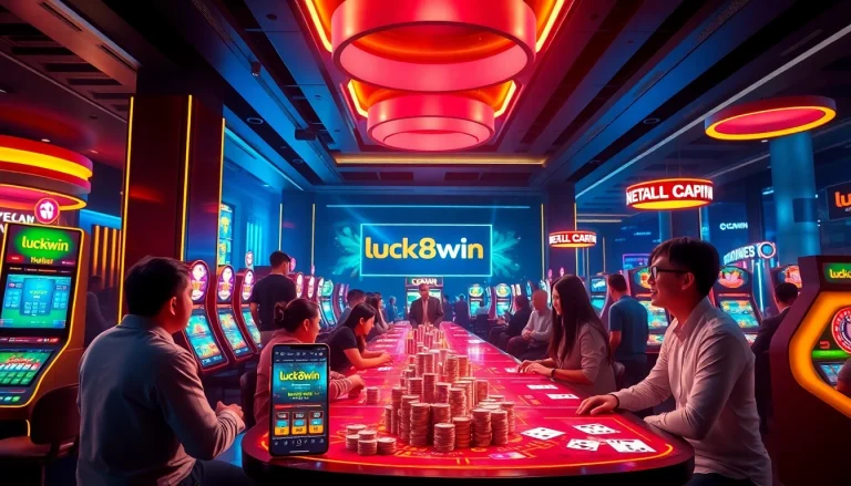 Experience the exciting world of gambling at luck8win.live, featuring vibrant casino games and engaging players.