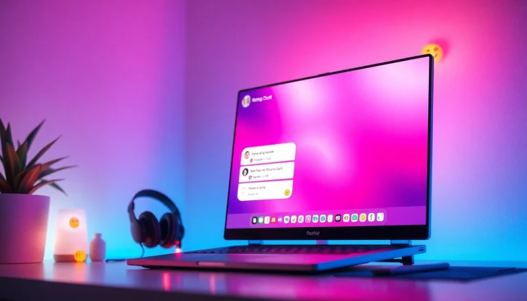 Engaging sexchat interface showcasing vibrant colors and cozy atmosphere, inviting users into the digital experience.