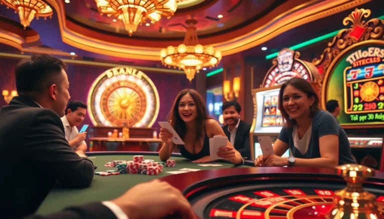 Experience thrill and excitement at the casino with i9bet nhận 100K in a vibrant gaming scene.