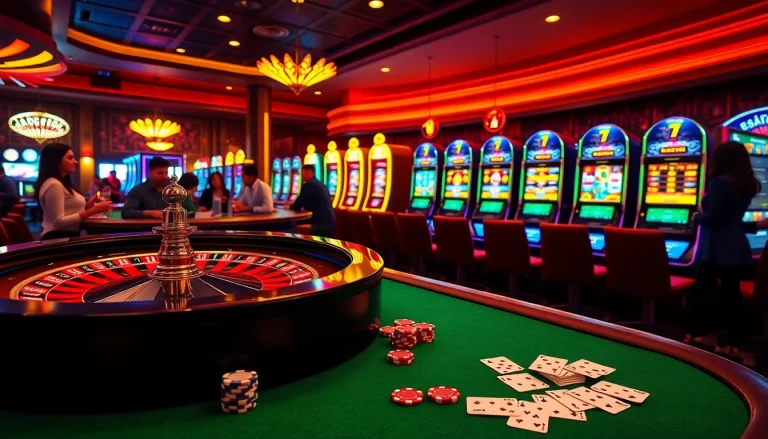 Experience the excitement of betting at https://fly88.deal/ with vibrant casino visuals.