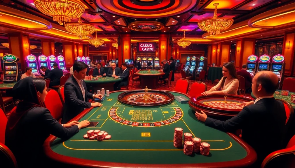 Experience the excitement at nohu90vv.com with a lively online casino scene featuring dazzling tables and professional dealers.