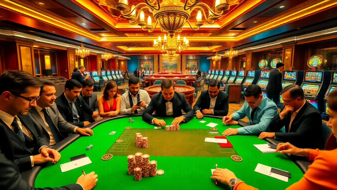 Experience thrilling betting action at https://5mbcr.com/ with vibrant poker tables and exciting casino gameplay.