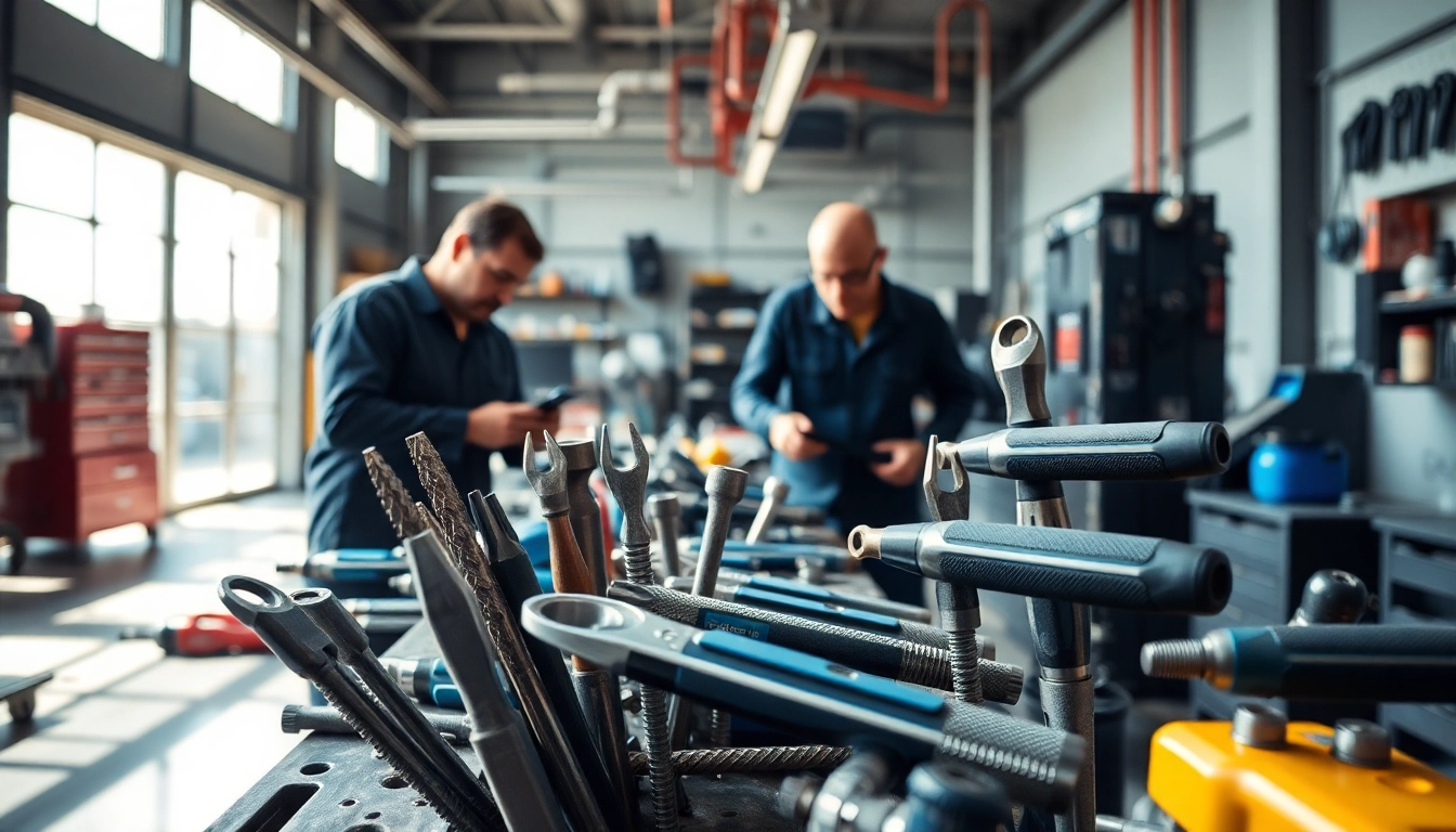 Technicians effectively using beta tools in a vibrant workshop setting.