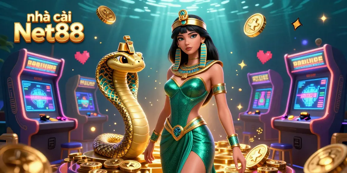 Engaging scene showcasing nhà cái Net88 with vibrant characters and arcade elements, enhancing your gaming experience.